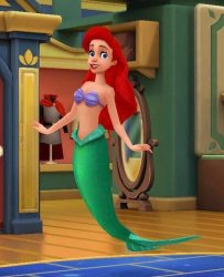 ariel mermaid form Meme Template