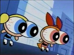 Power Puff Girls Stare Meme Template