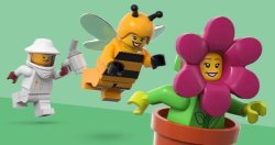 Beekeeper chasing Bee chasing Flower Meme Template