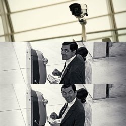 Mr Bean CCTV Meme Template