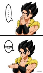 Gogeta Inhale Bruh Meme Template