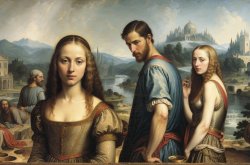 Distracted Boyfriend Old Painting Meme Template