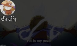 Luffy announcement template V1 Meme Template