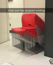 Chair.exe Meme Template