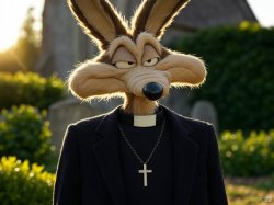 Wile E Coyote vicar Meme Template