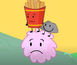 Fries, Rocky, and Puffball Meme Template