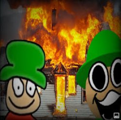 Bambi and Bandu burning up the house Meme Template