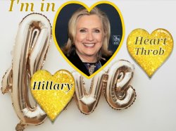 Hillary Heart Throb Meme Template