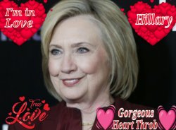 Hillary Heart Throb Meme Template