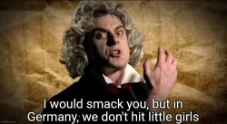 Beethoven Bieber diss Meme Template
