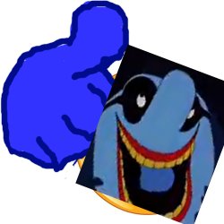 blue meanie thumbs up Meme Template