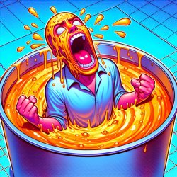 Super Saiyan in Piss Meme Template