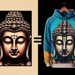 Buddha Hoodie Meme Template