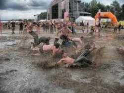 guys in mud bath pic Meme Template