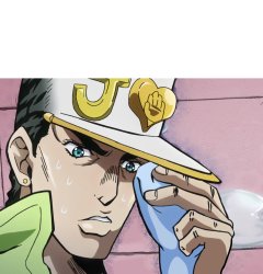 Jojo wiping sweat Meme Template