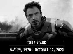 rip tony stark Meme Template