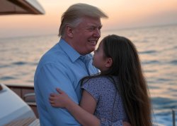 Donald Trump kissing little girl JPP Pedophile Meme Template