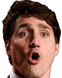 Trudeau mouth Meme Template