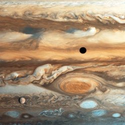 Jupiter and its Moons, courtesy of NASA (1/3) Meme Template