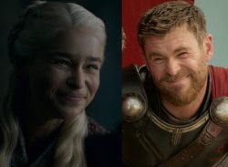 Daenerys and thor Meme Template