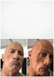 The rock normal and sus Meme Template