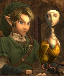 Nightmare Fuel Link Zelda Birdthing Meme Template