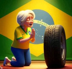 Elder praying to a tire Meme Template