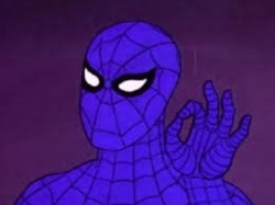 Purple spiderman Meme Template