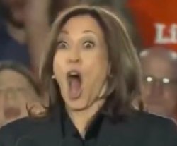 kamala shocked Meme Template