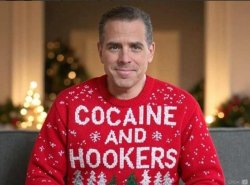 Hunter Biden Christmas Sweater Meme Template