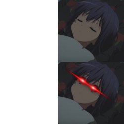 Rikka I sleep meme Meme Template