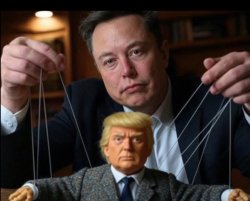 Trump is Elon Musk's little puppet Meme Template