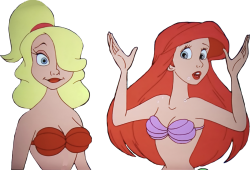 princess ariel and arista Meme Template