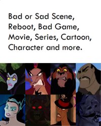 Disney Villains hate (X) Meme Template