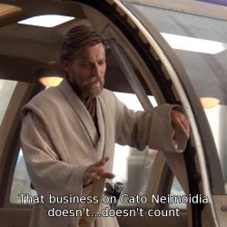 Obi-Wan that buisness doesn't count Meme Template