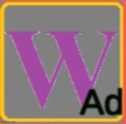 Purple Wikipedia logo Meme Template