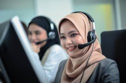 Telemarketing hijab Meme Template