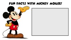 Fun Facts With Mickey Mouse Meme Template