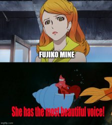 Fujiko mine voice meme Meme Template