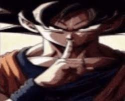 Goku silence Meme Template