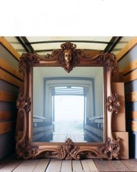 Antique mirror in a moving van Meme Template