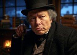 Elon Musk Ebenezer Scrooge Meme Template