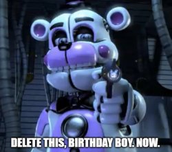 delete this birthday boy Meme Template