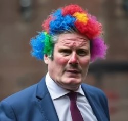 Starmer the clown Meme Template