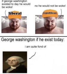 George Washington quite fond of Meme Template