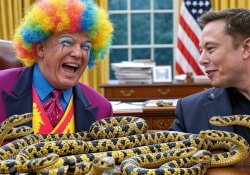 Donald Trump Elon Musk #elonald clown snake Meme Template