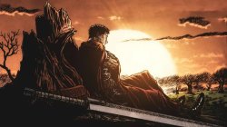 Guts Staring at the sunset Meme Template