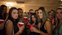 people at party staring at you Meme Template