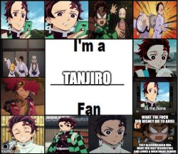 i am a tanjiro fan Meme Template