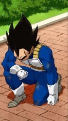 Vegeta Bows Meme Template